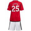 Conjunto (Camiseta+Pantalón Corto) Manchester United Sancho 25 Primera Equipación 23-24 - Niño